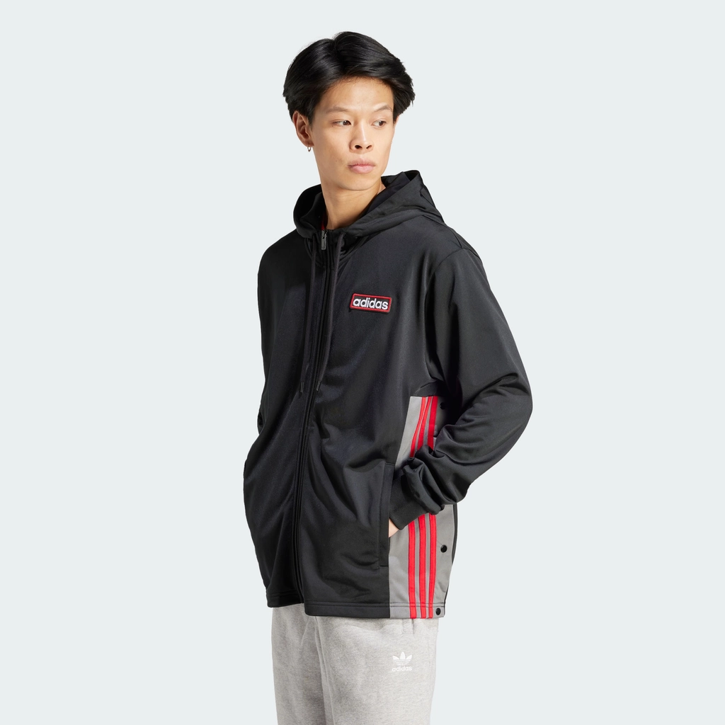 Adidas Originals Mens Adicolor Adibreak Full-Zip Hoodie - Black Recycled Material - Size X-Small